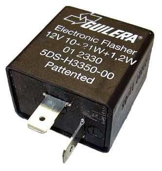 BLINKRELAIS 12V DC 21WX2+3,4W 2 ANSCHLÜSSE MIT HALTERUNG