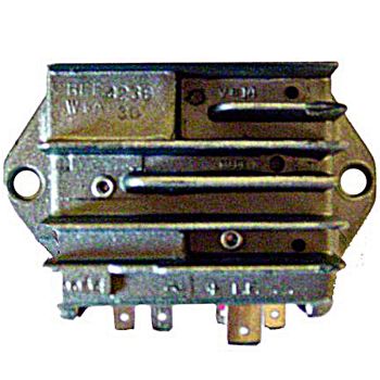 12V/30A Regler – DC – mit Anzeige – 6 Flachstecker mit Anschlussklemme für Drehzahlmesser.
