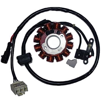DREHSTROM-STATOR KOKUSAN 12-POLIG 12V 150W (MOTOR PIAGGIO LEADER 125 4T UND 2V)