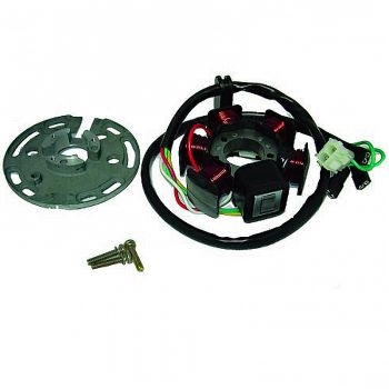 STATOR KOKUSAN 6 POLEN 12V 85W (MOTOR DERBI OHNE ELEKTROSTARTER)
