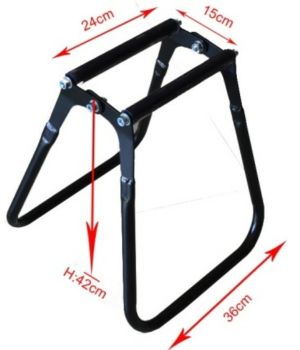 CABALLETE MOTO TRIAL PLEGABLE COLOR NEGRO REF. FABRICANTE SMI2080