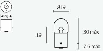 PACKUNG MIT 10 BILUX-LAMPEN 12V5W T16 HERST.-NR. 14667