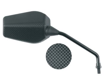 RECHTER RÜCKSPIEGEL VICMA OEM TYP CARBON - DERBI GP1 50 HERST.-NR. E295D