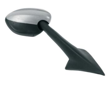 RECHTER RÜCKSPIEGEL VICMA OEM-TYP SCHWARZ / GRAU - PEUGEOT 125 ELYSTAR HERST.-NR. E321D