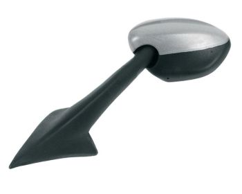 LINKER RÜCKSPIEGEL VICMA OEM-TYP SCHWARZ / GRAU - PEUGEOT 125 ELYSTAR HERST.-NR. E321I