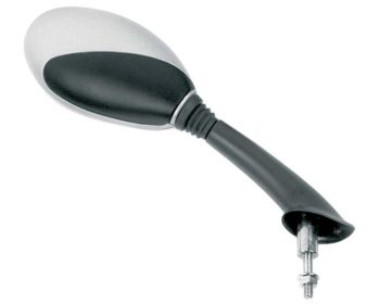 RECHTER RÜCKSPIEGEL VICMA OEM-TYP SCHWARZ / SILBER - PIAGGIO VESPA HERST.-NR. E471D