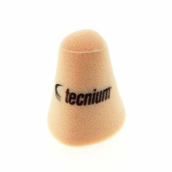 Tecnium motorcycle foam air filter replacement part on a white background, BoxToBox moto recambios