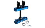 Komplette Gabelbrücke 45/48 mm mit Klemmung f. Lenker 1 Schraube YCF Pit Bike / Dirt Bike Blau