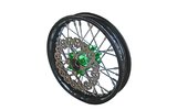 Vorderrad komplett CNC-Nabe grün mit Bremsscheibe Pit Bike YCF50A