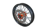 Komplettes Vorderrad CNC-Nabe Orange mit Bremsscheibe Pit Bike YCF50A