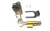 Schloss-Set 6mm (2x) mit Zadi-Schlüsseln Vespa PX 125 - 200cc 2. Serie