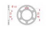 Corona Afam Acero Autolimpiante 51 Dientes Honda CR / CRF / XR