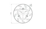 Disco de Freno Trasero 185mm NG Brake Disc Rieju Spike