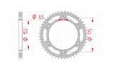 Corona Afam Acero 46 Dientes Yamaha YZ 125 / 250