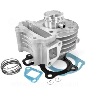 CILINDRO SCOOTER  TNT FONTE PARA PEUGEOT KISBEE  DJANGO 50CC 4 TIEMPOS  GY6 PISTON EJE DE 10