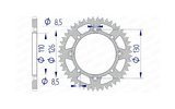Corona Afam Aluminio Autolimpiante 46 Dientes KX 65