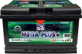BATERIA AD - 12V 60AH 640AEN - MEGA PLUS START STOP