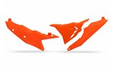 UFO-Seitenverkleidungen KTM SX / SX-F 2023 mit Neonorange Lüftungsschlitzen