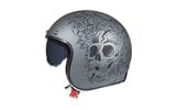 Jethelm MT Helmets Le Mans 2 SV Skull & Rose Grau XXL