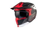 Casco Trial MT Helmets Streetfighter SV S Totem Gris / Rojo L
