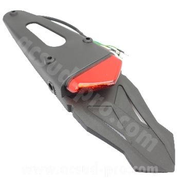 KENNZEICHENHALTER ROTES LED-RÜCKLICHT ZUGELASSEN