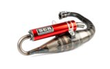Auspuff SCR Corse Handmade 70 Yamaha BWS Rot