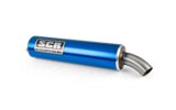 SCR Corse Roller Auspuff Aluminium Blau