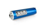 Kurzer Schalldämpfer SCR Corse Aluminium Blau