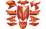 DMP Yamaha Aerox Verkleidung Metallisch Orange x11