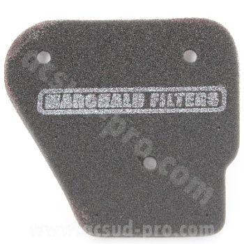 Rectangular motorcycle air filter foam with Malossi Filters logo, spare part from BoxToBox