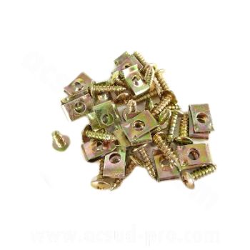 SCHRAUBE M5X15 + 20 VERKLEIDUNGSKLAMmern ( BEUTEL MIT 20 STÜCK )