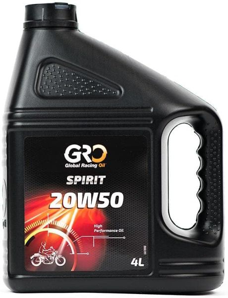 ACEITES MOTO GRO  SPIRIT 20W50 (4 LITRO) 4 TIEMPOS