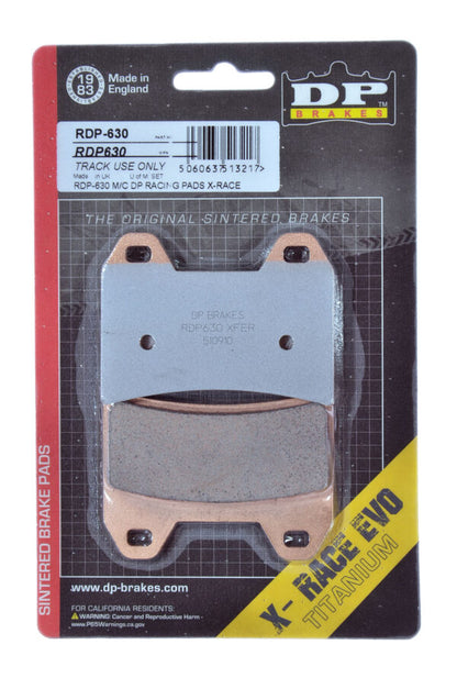 PASTILLAS FRENO RDP630 SINTERIZADO RACING