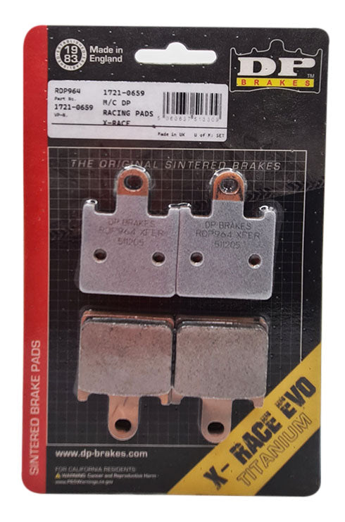 PASTILLAS FRENO RDP964 SINTERIZADO RACING KAWASAKI ZZR/ZX6R/Z750/Z1000