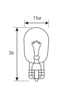 WEDGECUA T15 12V 16W