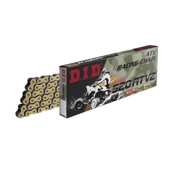 KETTE DID 520ATV2 X 92 GLIEDER GOLD / SCHWARZ