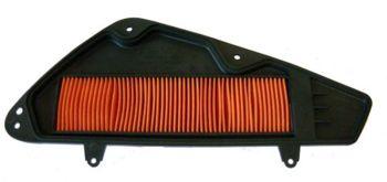 Motorcycle air filter replacement part with orange pleats for BoxToBox moto recambios