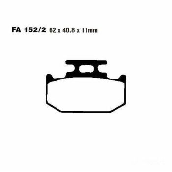 EBC FA152/2TT PASTILLA ORGANICA OFF ROAD