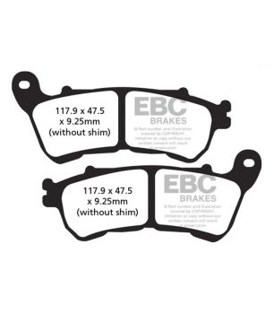 EBC FA640V Bremsbelag semi-gesintert V-PAD