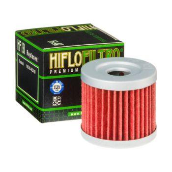 Hiflofiltro HF131 motorcycle oil filter with box, moto spare part at BoxToBox