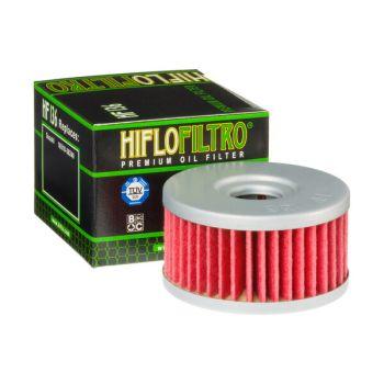 Hiflofiltro motorcycle oil filter with box, replacement part available at BoxToBox