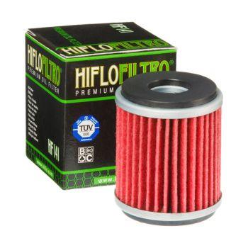 Hiflofiltro motorcycle oil filter HF141 with box, premium replacement part from BoxToBox