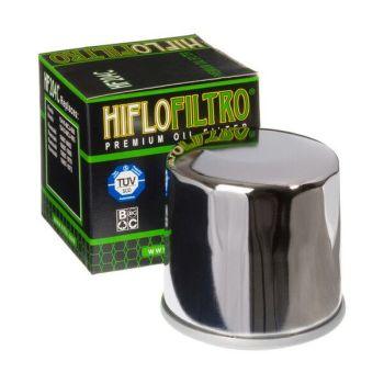 Hiflofiltro premium motorcycle oil filter with box, compatible spare part from BoxToBox