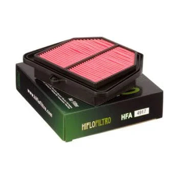 Hiflofiltro HFA4917 air filter for motorcycles on BoxToBox, shown on branded box