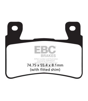 EBC FA265HH Pastilla sinterizada Sportbike HH