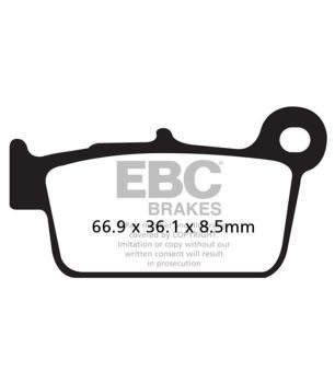 EBC FA367/2TT Pastilla organica Off Road