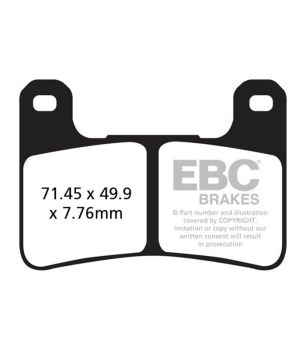 EBC FA379HH Sintermetall-Sportmotorradbremsbelag HH