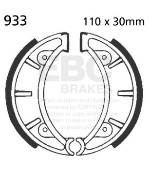 EBC 933G genuteter Bremsbackensatz