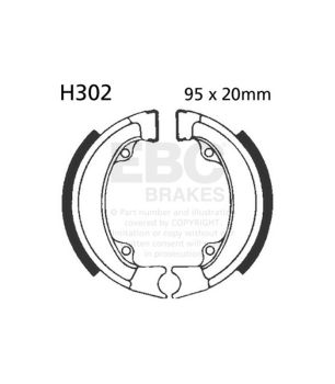 EBC H302G Genutete Bremsbacken