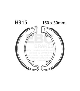 EBC H315G Satz genuteter Bremsbacken